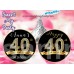 40th Birthday Party Hershey kisses stickers,40th Birthday Hershey kiss stickers,(14ab)